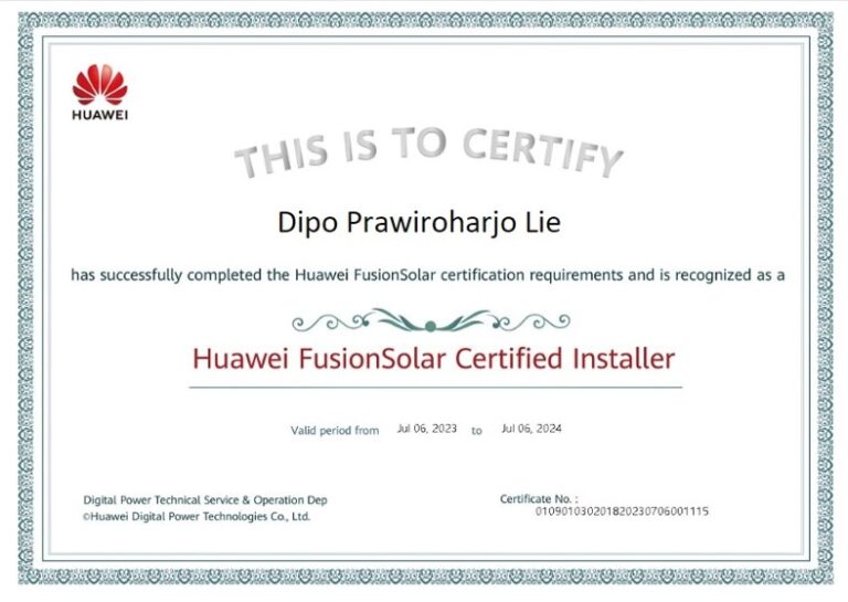 huawei certificate Dipo